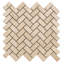 1 in. x 2 in. Herringbone Honed Stone Tile