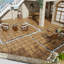 Paquet de tuiles de plancher en composite de bois et plastique 11 WPC-113414154