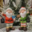 Ensemble de 2 gnomes de Noël tenant des lanternes et un joyeux Noël Dipsy & Dingle