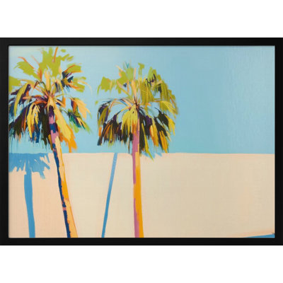 Palm Trees"" Framed Textured Wall Art -  Bay Isle Home™, B2B59C1CCDE74195860EBCDF358B4AB3