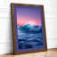 Wave at Twilight Coastal - Framed Print-1108619905-1108619909