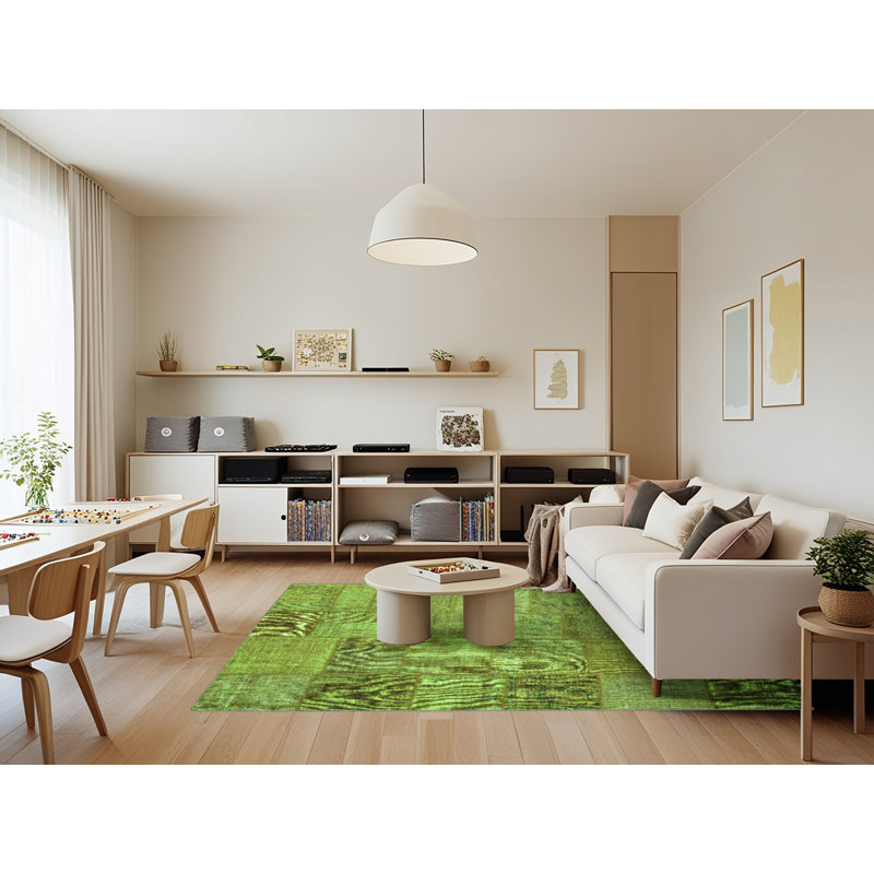 Performance Patchwork Indoor Rug, Rectangle 7' x 9'