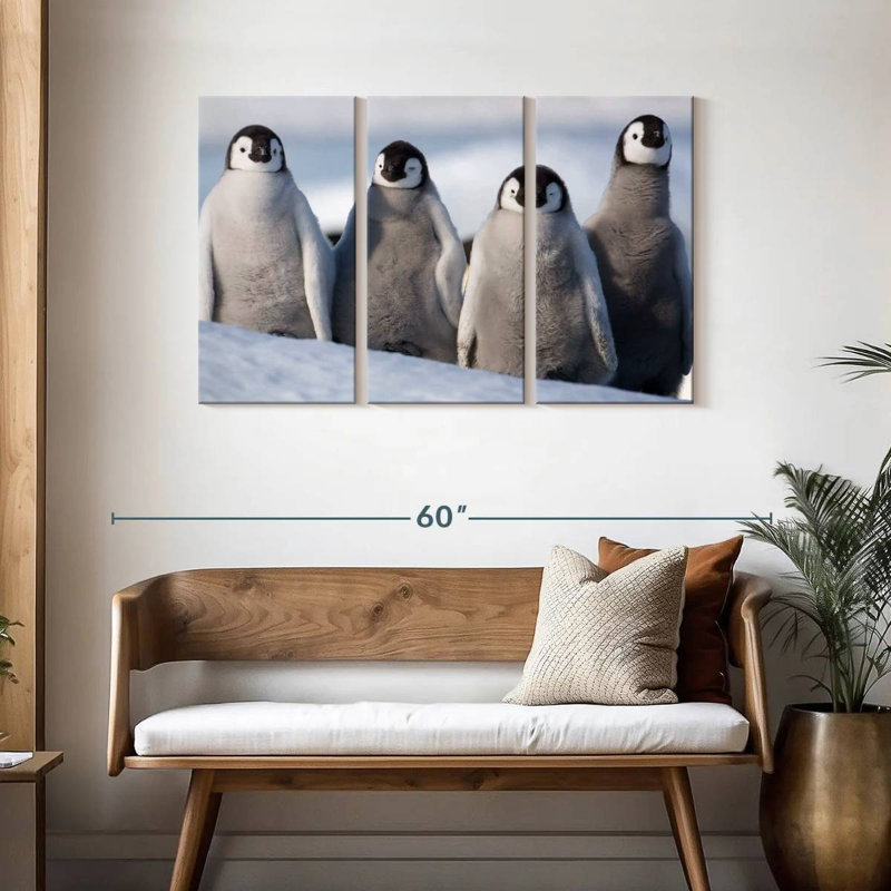 Brampt Emperor Penguin Chick Waddle, 28" H x 45" W