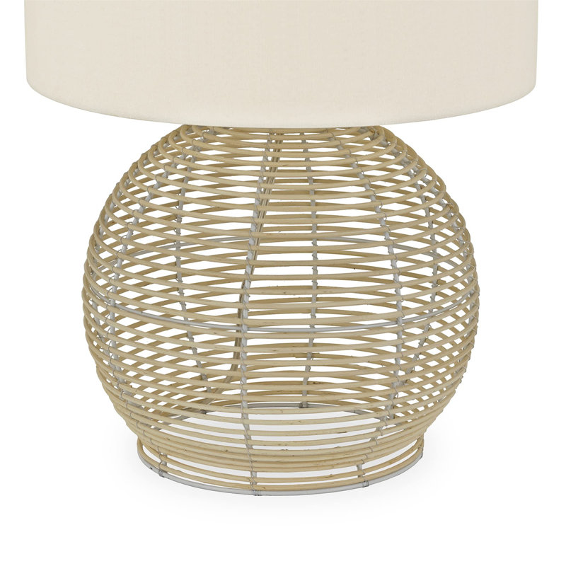 Lampe de table beige de 21,5 po Anazagene