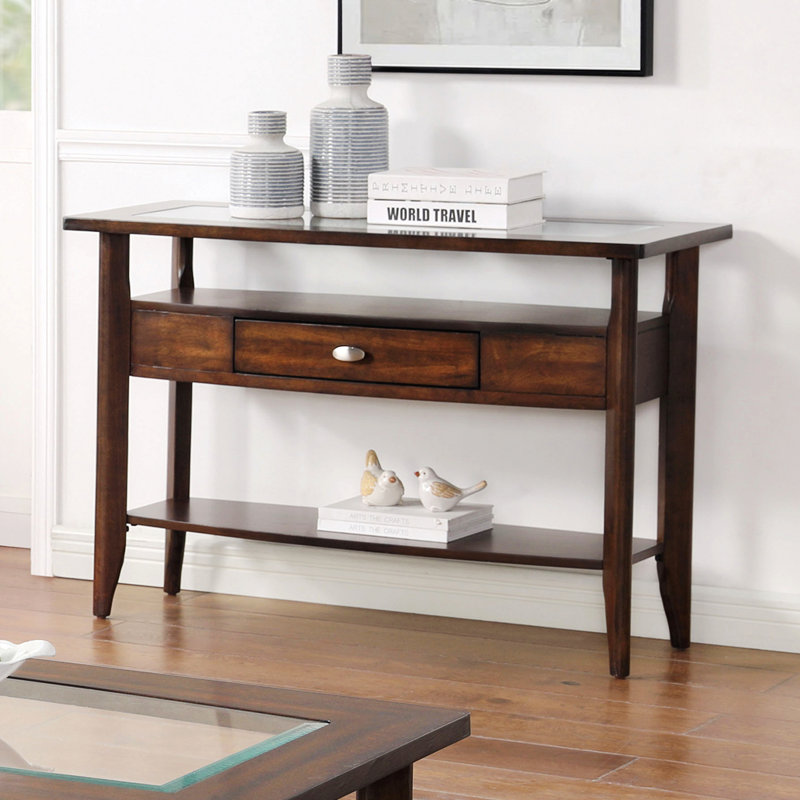 Canapé transitionnel, console avec tiroir de rangement