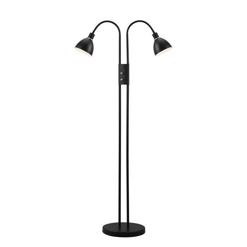 Ray 164cm Black Arched Floor Lamp