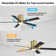 Dc Motor Indoor Flush Mount Ceiling Fan With Light Kit And Remote