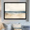 «Neutral Beach Horizon II», art mural bord de mer beige