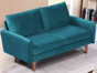 Velours bleu verdâtre