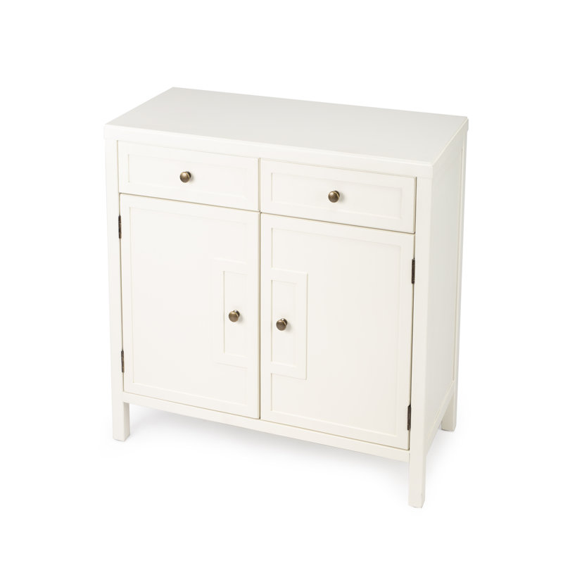 Imperial Console 2 Drawer Accent Cabinet, White