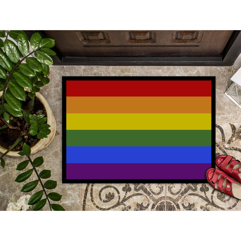 Tapis de porte USA Gay Pride, l 24 po x L 36 po, Fierté gaie