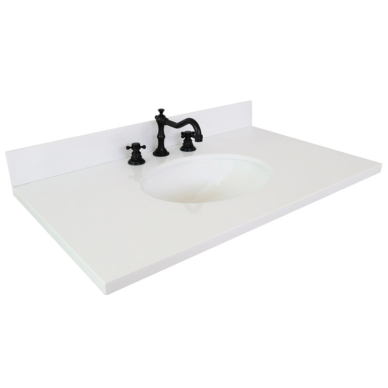 Plateau de meuble-lavabo simple 37 po