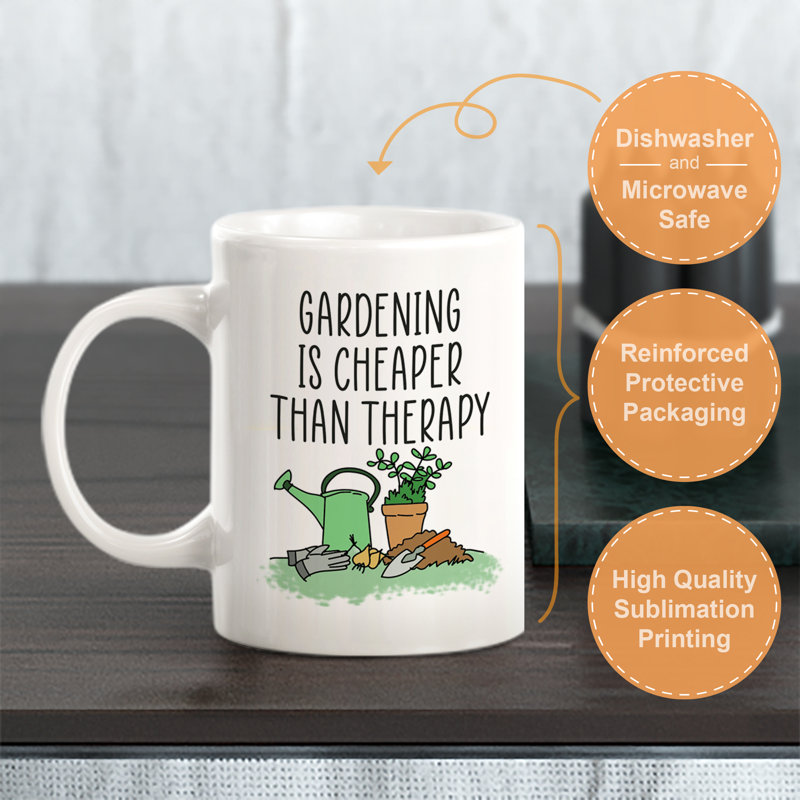 Grande tasse à café 15 oz Gardener, Ensemble de verres à lait, Plastique polypropylène