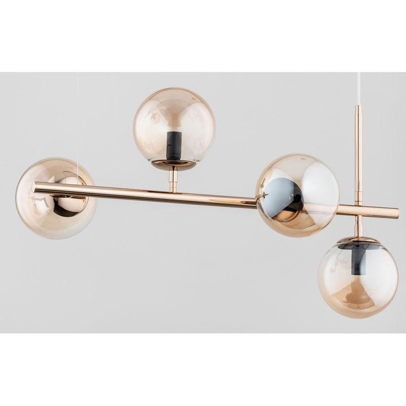Saiyara - Light Metal Sputnik Pendant, Gold