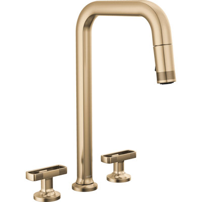 Kintsu® Widespread Pull-Down Faucet With Square Spout