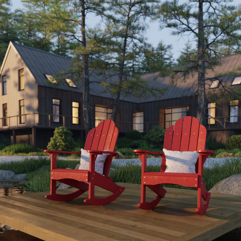 Chaise berçante classique Adirondack Cardinal - rouge, Rouge cardinal