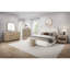 Grand lit tapissier - Caramel et sable blanc-1031725425