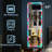 Full Length Mirror With RGB LED Light Floor Mirror Wall-Mounted, White-204512017
