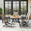Table de patio pour l'extérieur avec trou pour parasol