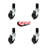 Hard Rubber Swivel Caster with Expanding Stem