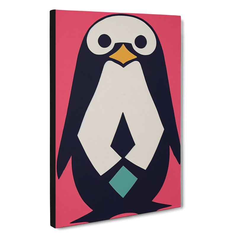 Abstract Penguin No.5 - Wrapped Canvas, 76cm H x 50cm W x 3cm D