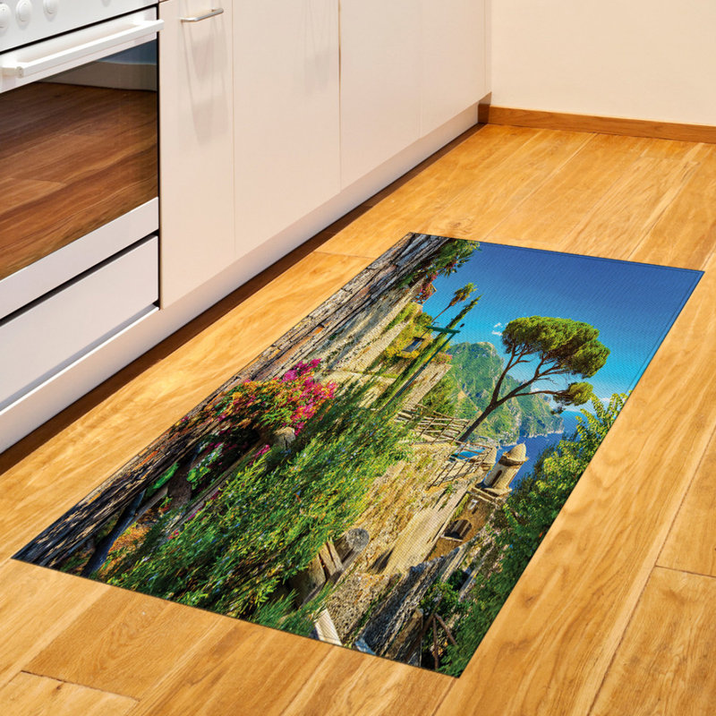 Scenery High Density Long Fiber Poly Threads Decorative Area Rug Carpet, Rectangle 2'7" x 5'