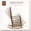Chaise berçante en bois à haut dossier Outsunny-18122429