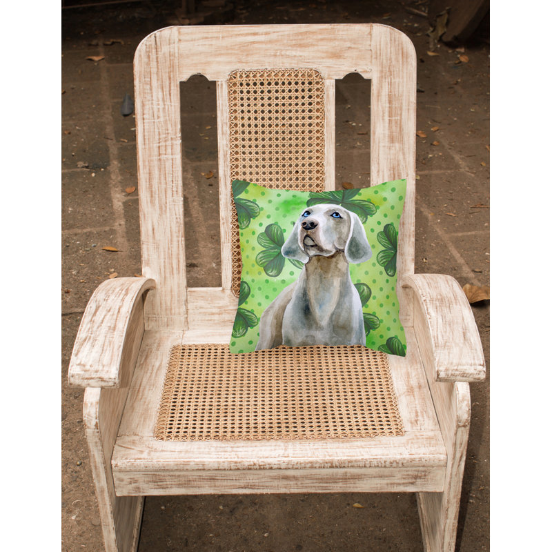 Coussin intérieur/extérieur st patrick, Weimaraner, 18 po x 18 po