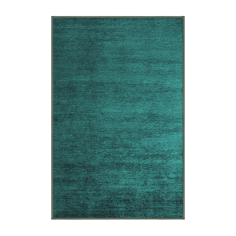 Tapis multicolore en chenille tissé à la machine Playford, Rectangle 6 pi x 9 pi