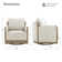 Zenda Upholstered Swivel Accent Chair
