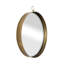 Miroir rond doré, miroir circulaire avec cadre en fer pour le salon, le vestibule, le miroir-1386697529