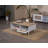 Modern Coffee Table with Additional Storage, White & Oak Finish, 39.4 x 21.7 x 17.7 Inches | 100% MDF & Pine Wood, Soft-Close Doors | Scandinavian Geometric Design, Perfect for Living Room & Contemporary Spaces-1970403715-1970403713