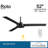 52" Roto 3 - Blade Propeller Ceiling Fan with Wall Control-37924599