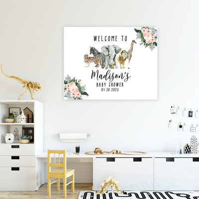Panneau de bienvenue pour fête de naissance