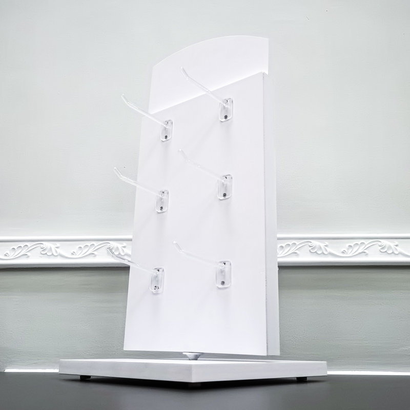 Countertop Display with Hooks 10X10X21" Spinner Rack