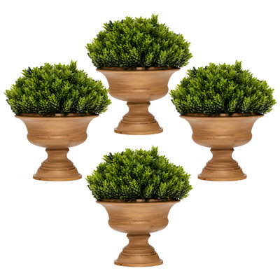 29 cm H Faux Elephant Ear Plant in Plastic Pot