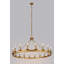Lustre en roue de chariot de style bougie à 18 lumières Armistead-1080966604