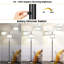 Lampe sur pied à arc, lampe sur pied moderne à intensité variable, 3 ampoules DEL incluses-2106582939-2106582940