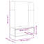 Clothes Rack 100 X 44 X 160 Cm Engineered Wood-674846557