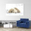 Polar Bear Family Peaceful Abstract Contemporary Bear Landscape Nature Wall Art Print-989380127