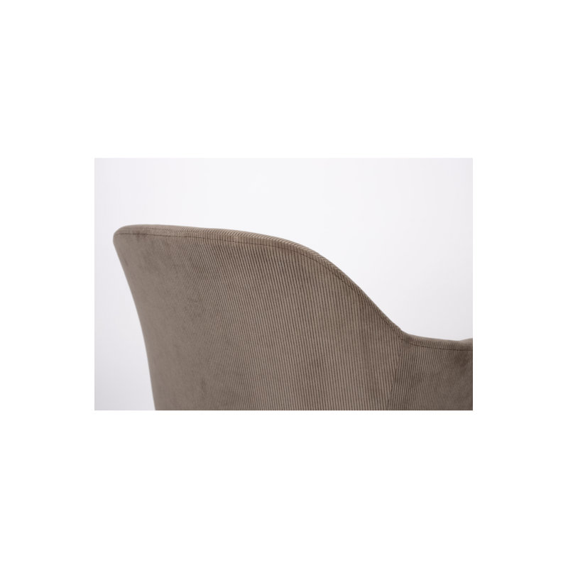 Junzo Swivel Armchair, Gray 100% Polyester