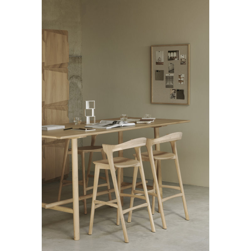 Bok bar stool - varnished oak, Bar Stool (30.5" Seat Height)