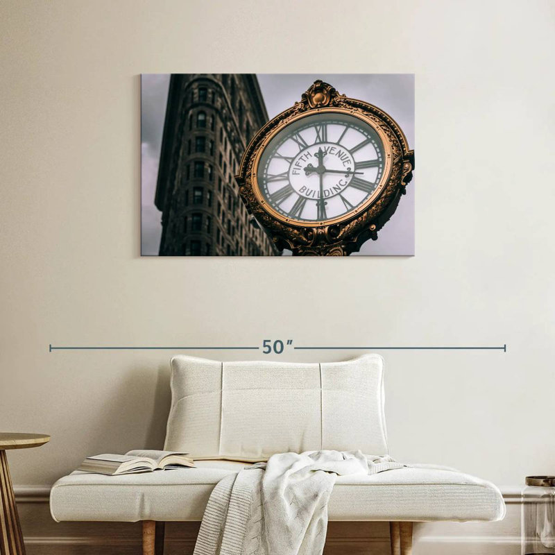 Kerner Fifth Avenue Building Clock, 24" H x 36" W