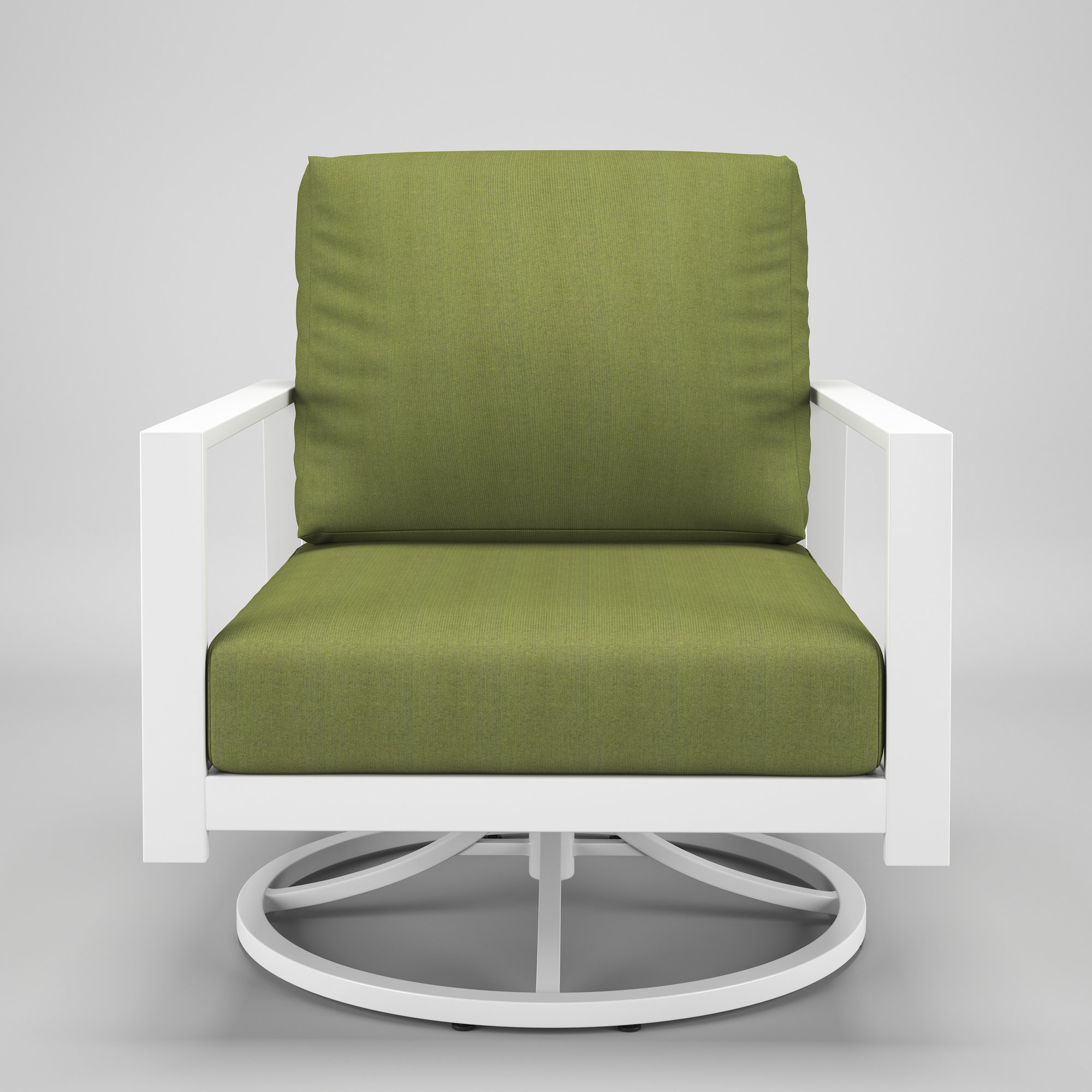 Townsend Metal Outdoor Chair With Sunbrella Cushion, Spectrum Cilantro
