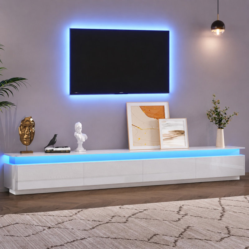 Meuble télé 94,5 po, White