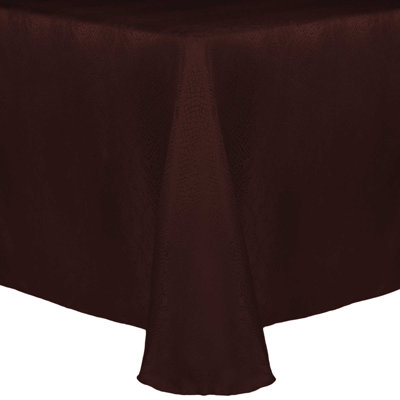Ultimate Textile -3 Pack- Damask Kenya 52 X 70-Inch Oval Tablecloth - Modern Jacquard Design, Chocolate Brown