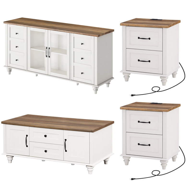 Ensemble de tables basses 4 pièces Antez