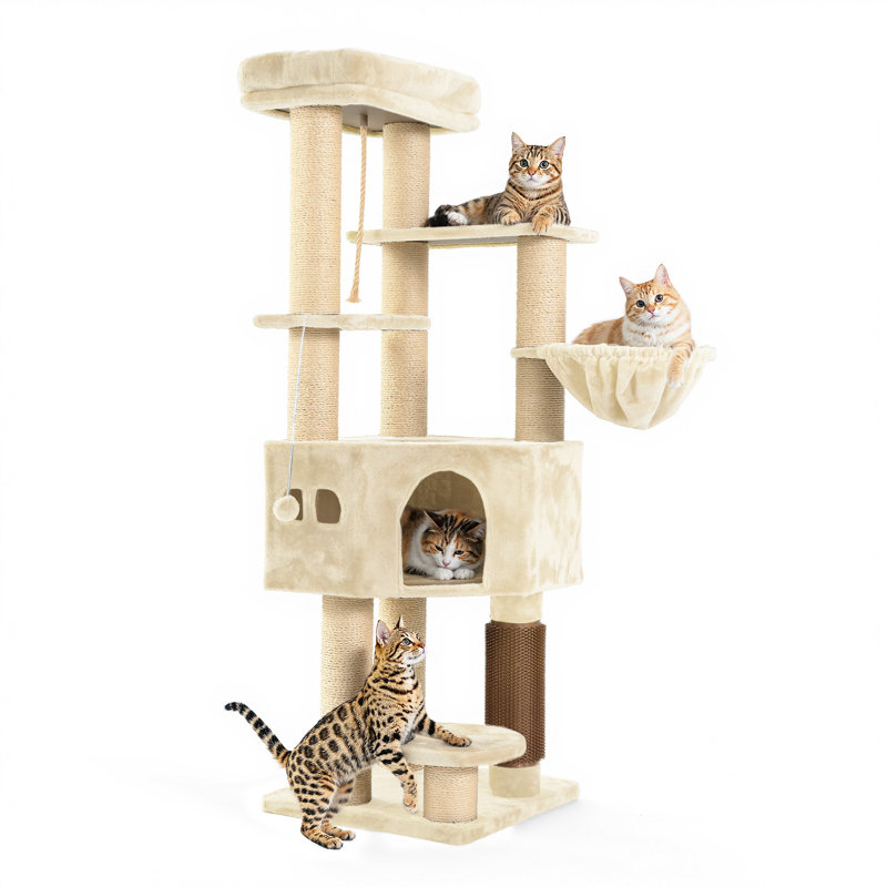 157 H Cat Tree, Beige