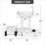 Station de lavage des mains portable avec robinet L 16,5 po x l 28,3 po