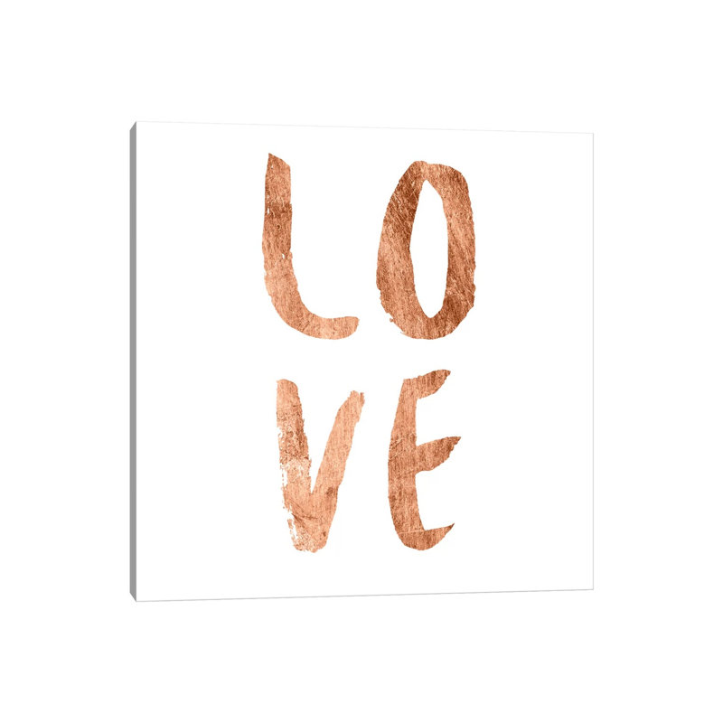 Love Quotes III 1 Piece Wrapped Canvas Painting, 45.72 cm H x 45.72 cm W x 3.175 cm D